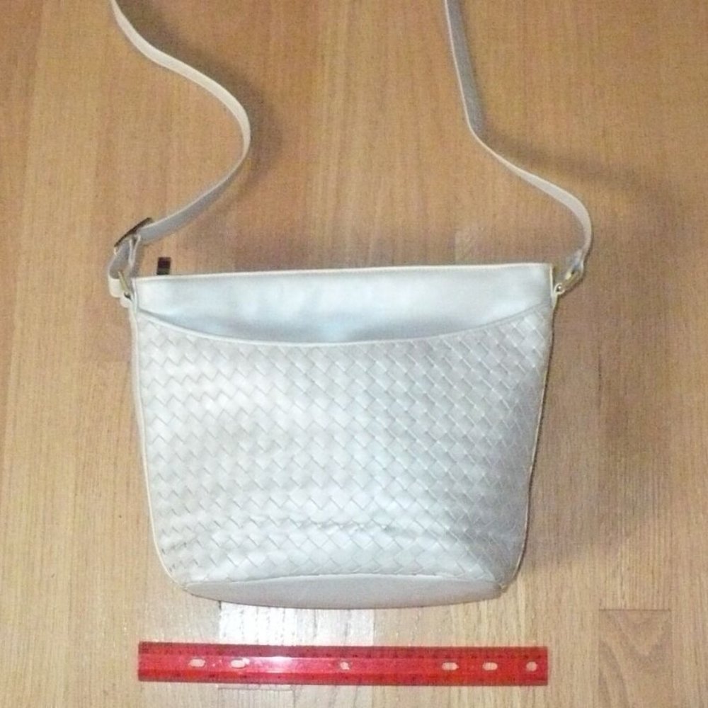 Authentic Preston & York Leather Shoulder Bag with Brass Hardware